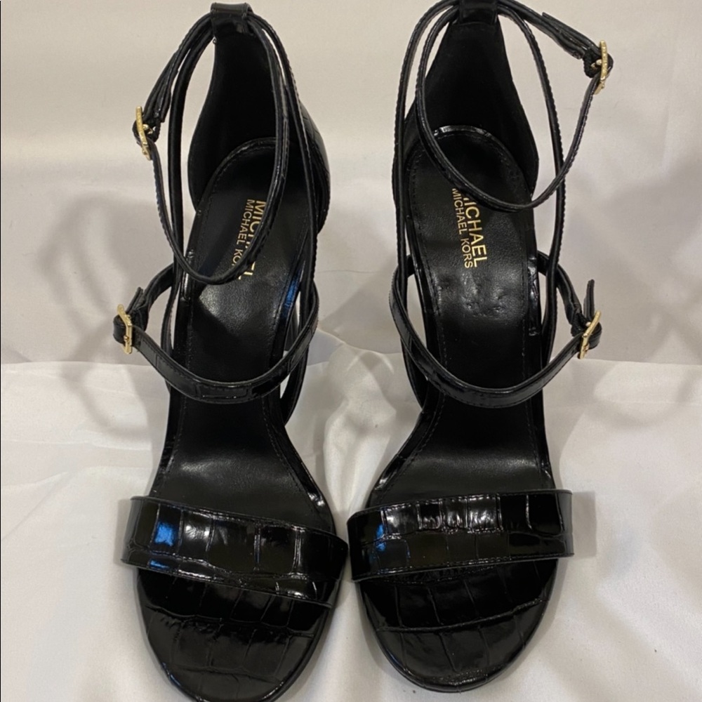 Gorgeous Michael Kors Croc Strappy Stilletos!
